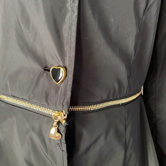 Betsey Johnson Convertible Peplum Rain Coat Small - Picture 5 of 9